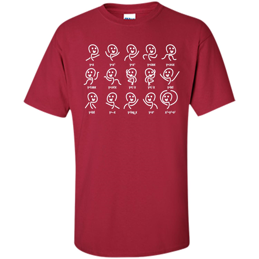 Math Lover T-shirt Algebra Dance Funny Graph Figures Math Equation Cardinal