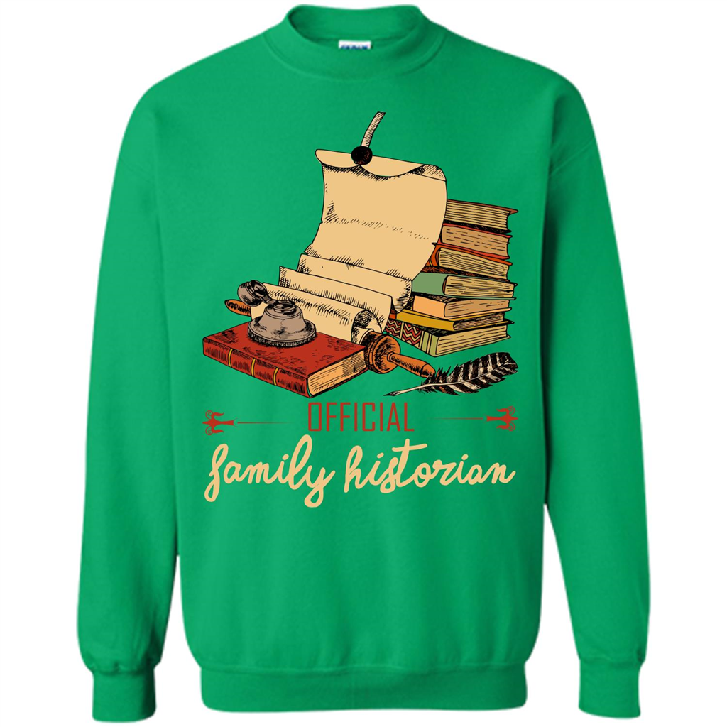 Family T-shirt Official Family Historian Irish Green