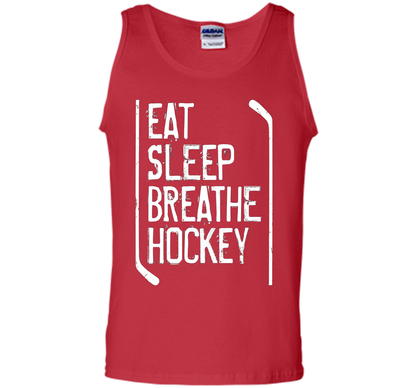 Hockey T-shirt Eat Sleep Breathe Hockey Red