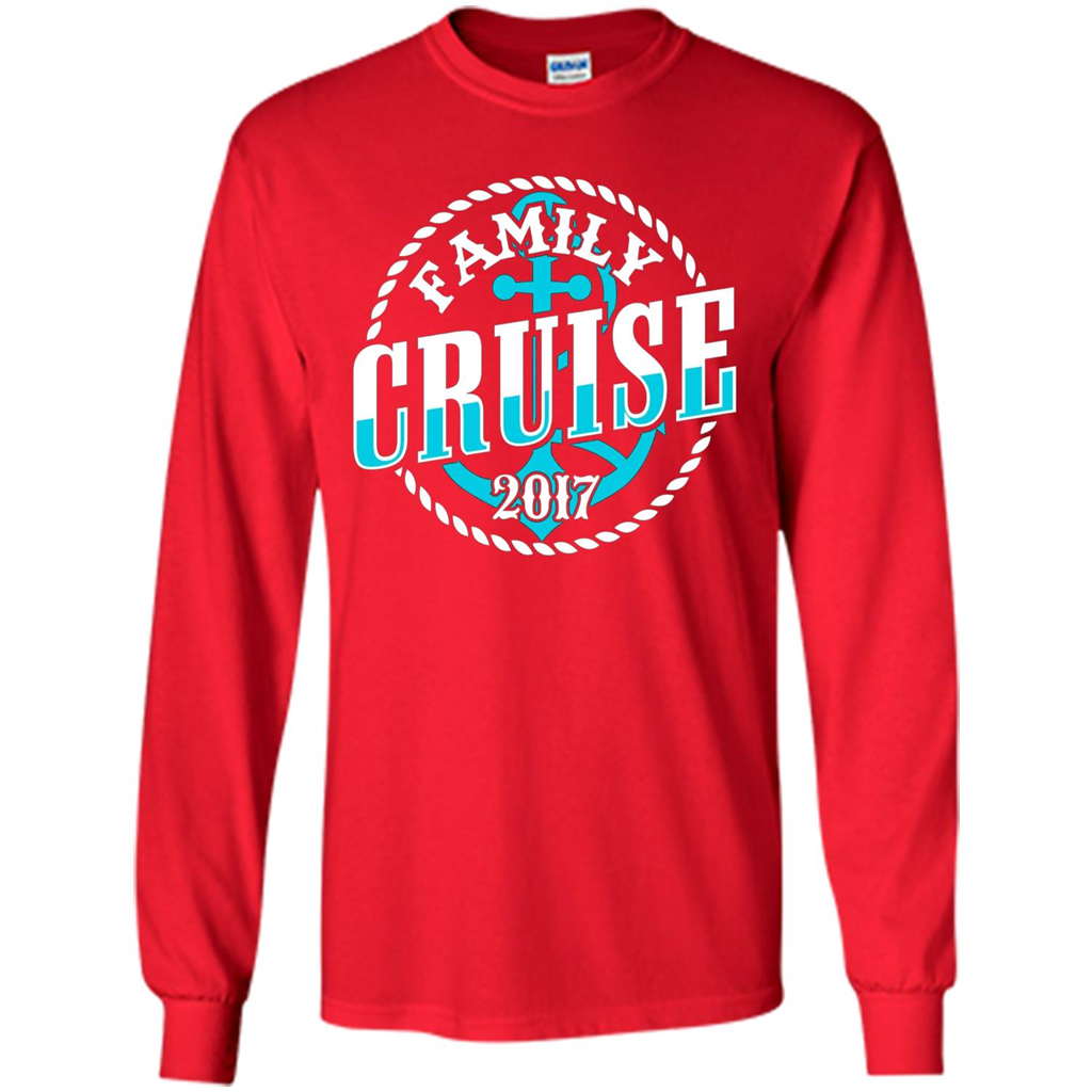 Family Cruise 2017 T-shirt Summer Vacation T-shirt Red