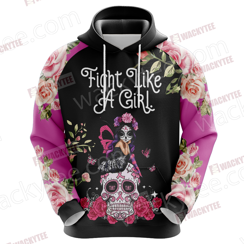 Breast Cancer - Fight Like A Girl 3D Hoodie