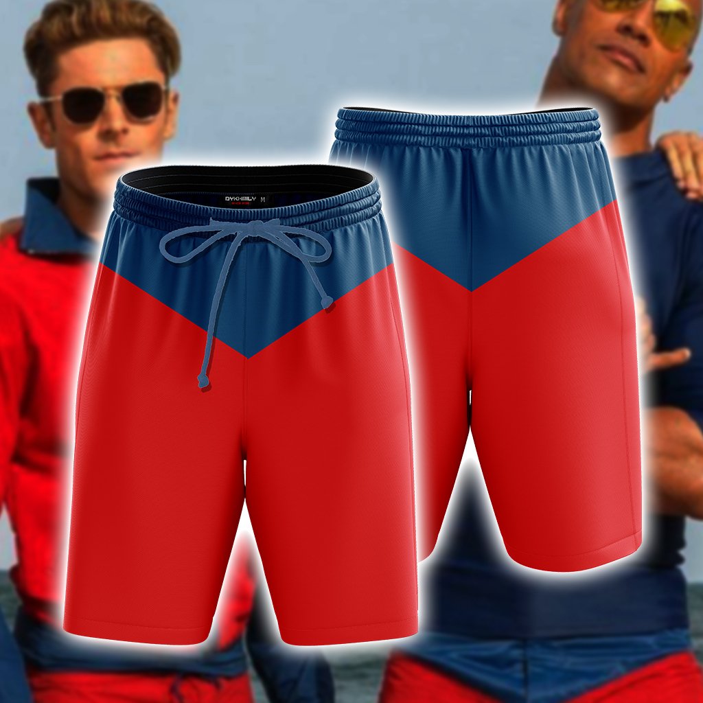 Baywatch Cosplay Beach Shorts Version 2