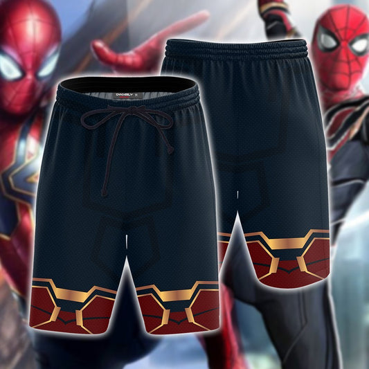 Spider-man: Homecoming Iron Spider Cosplay Beach Short