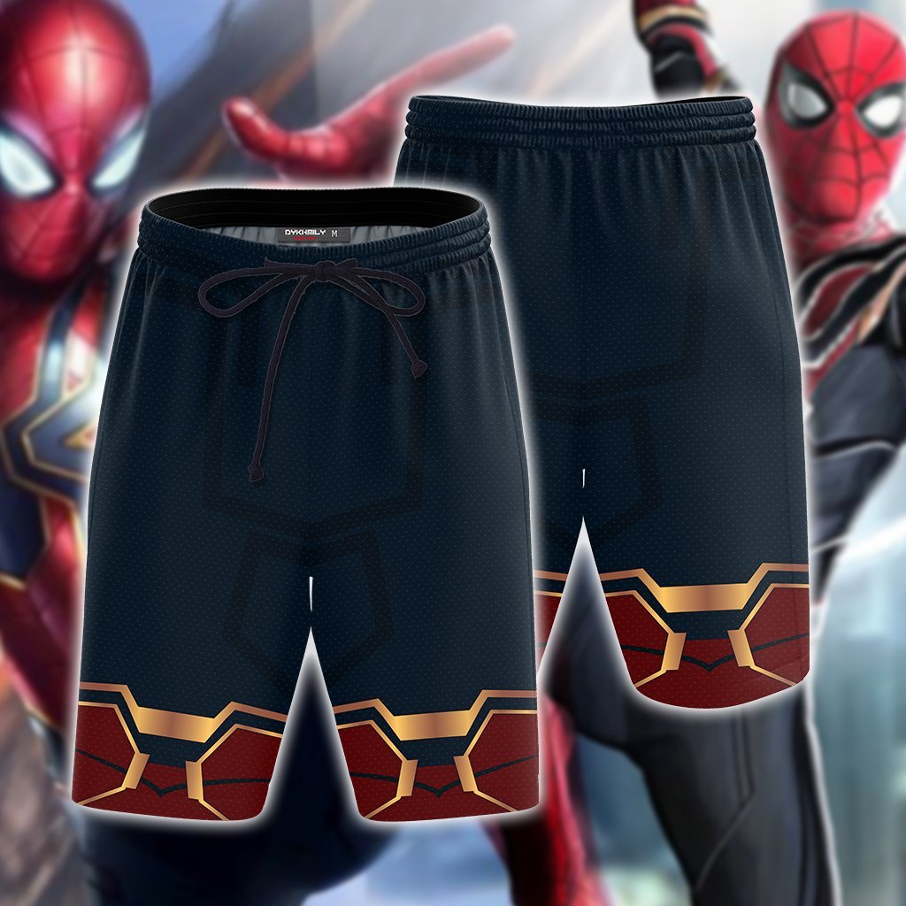 Spider-man: Homecoming Iron Spider Cosplay Beach Short