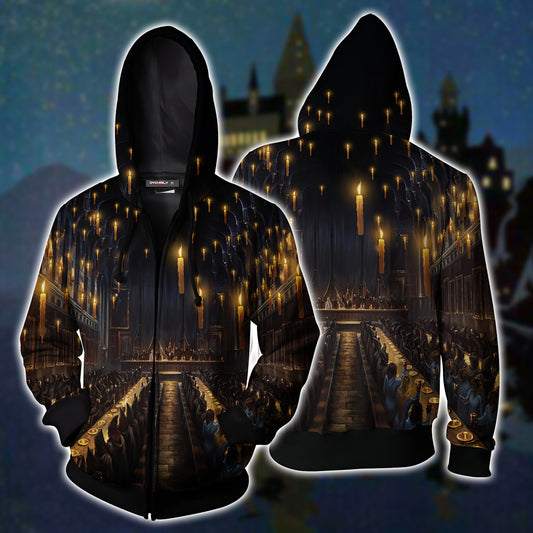 The Great Hall Harry Potter Zip Up Hoodie