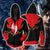Tekken Jin Kazama Red Flame Cosplay Zip Up Hoodie Jacket Zip Hoodie S 