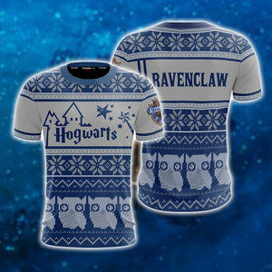 Ravenclaw Harry Potter Ugly Christmas Unisex 3D T-shirt