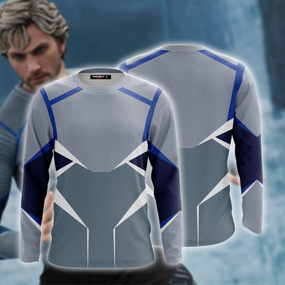 Quicksilver (Pietro Maximoff) Cosplay 3D Long Sleeve Shirt 2XL