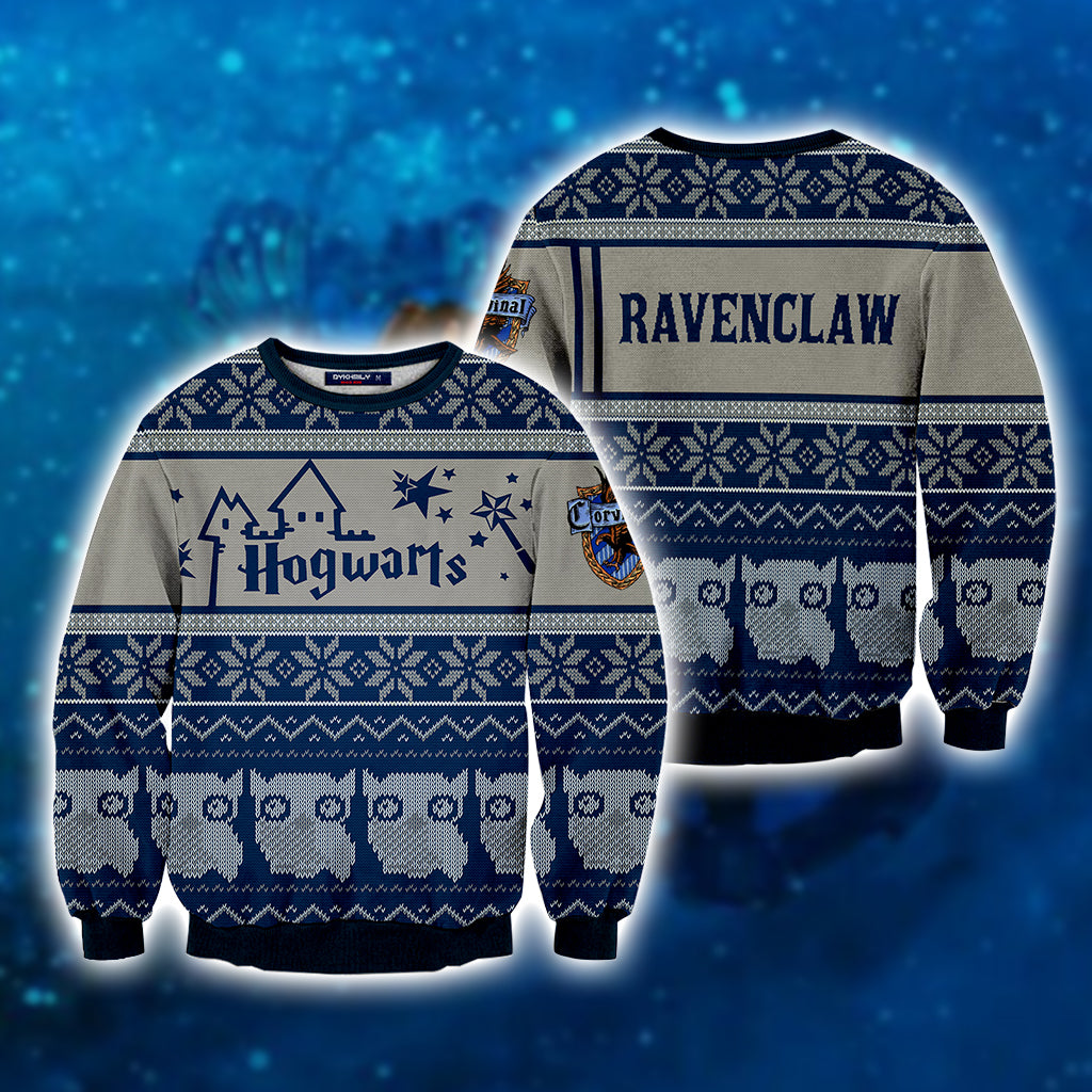 Ravenclaw Harry Potter Ugly Christmas 3D Sweater