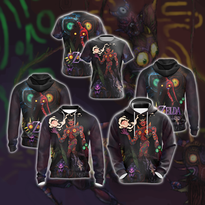 The Legend Of Zelda Majora's Wrath New Look Unisex Zip Up Hoodie