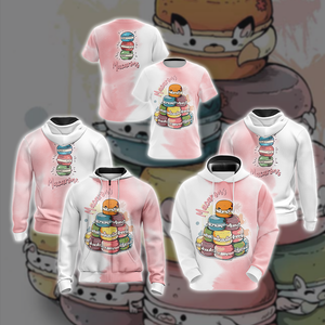 Macarons Unisex Zip Up Hoodie