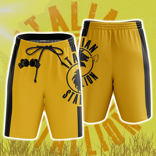 Rocky Balboa Italian Stallion Logo Beach Short
