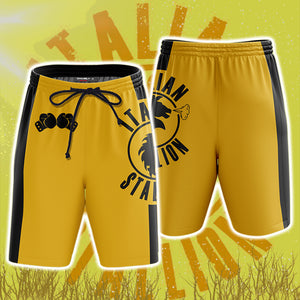 Rocky Balboa Italian Stallion Logo Beach Shorts