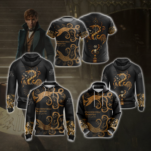 Fantastic Beasts Style Unisex Zip Up Hoodie