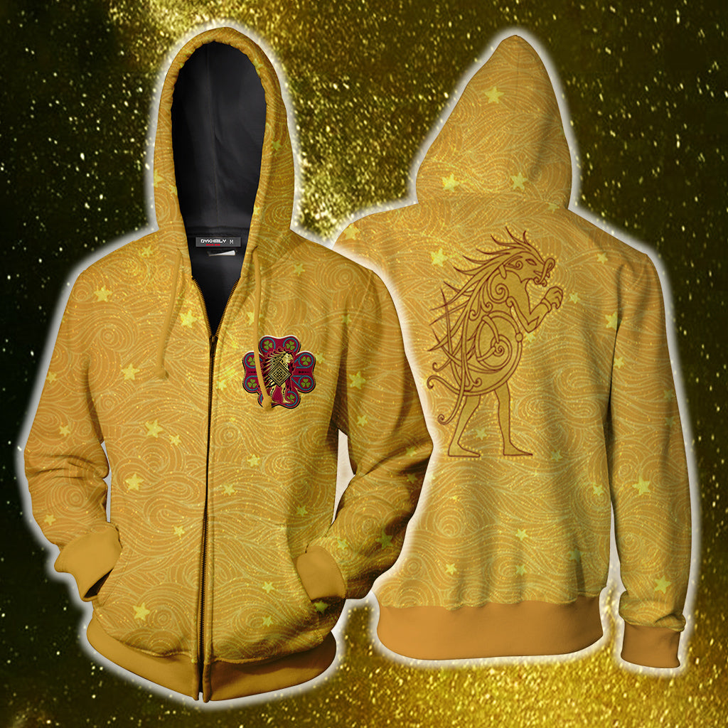 Ilvermorny Pukwudgie House Harry Potter Zip Up Hoodie 4XL