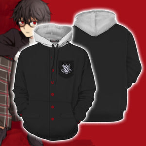 Persona 5 Akira Kurusu Cosplay 3D Hoodie