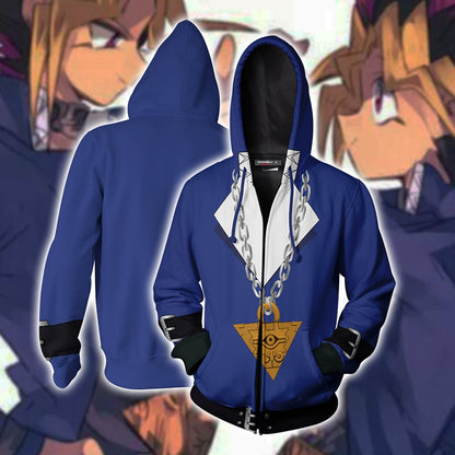 Yu-Gi-Oh! Muto Yugi Cosplay New Look Zip Up Hoodie Jacket Version 1