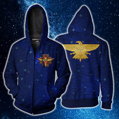 Ilvermorny Thunderbird House Harry Potter Zip Up Hoodie 4XL