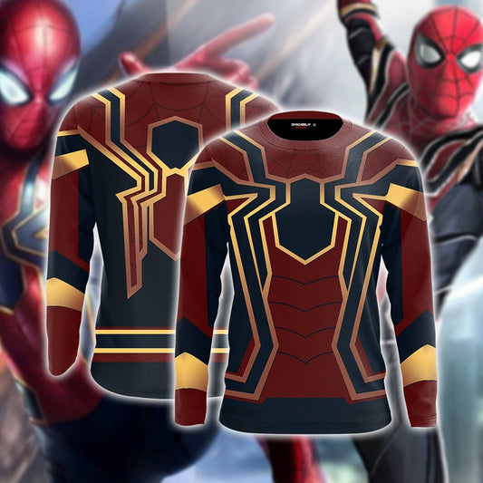 Spider-man: Homecoming Iron Spider Cosplay 3D Long Sleeve Shirt 2XL