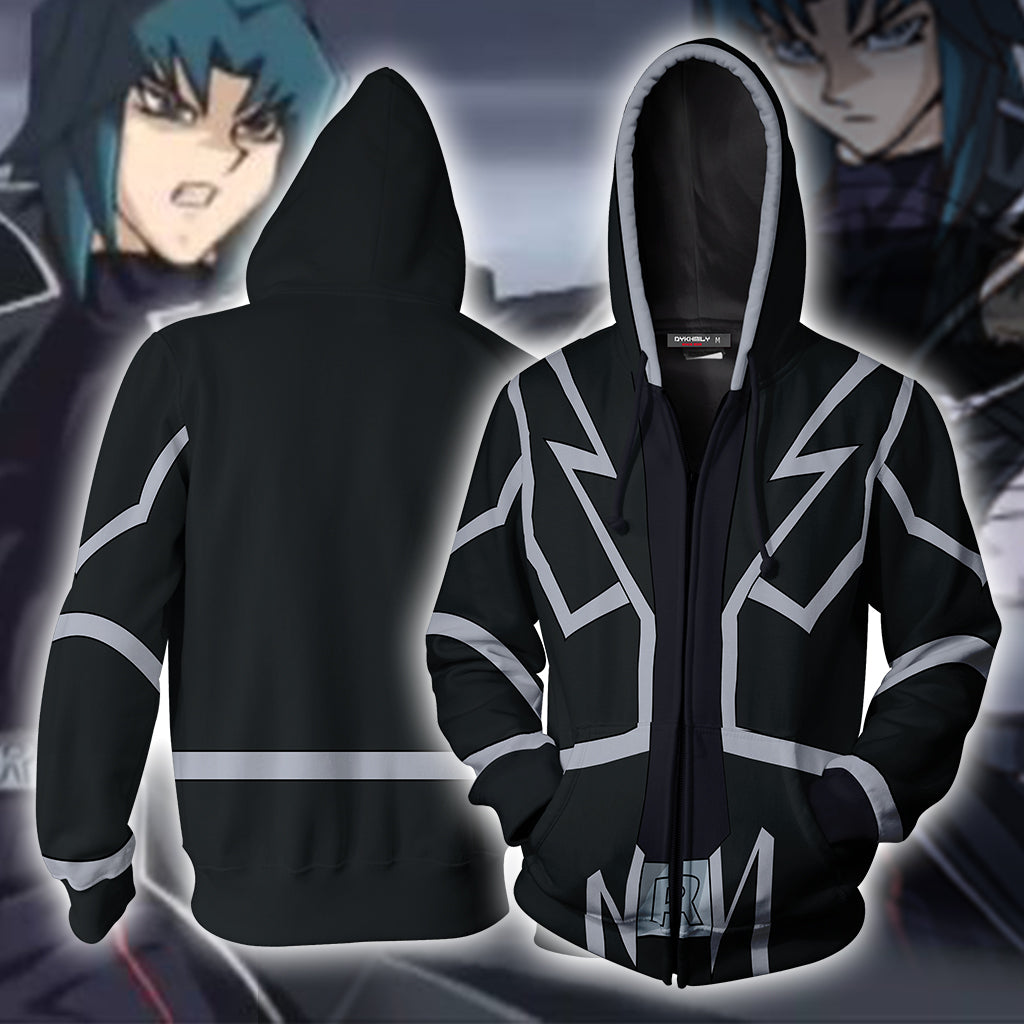 Yu-Gi-Oh! GX Zane Truesdale Cosplay Zip Up Hoodie Jacket 4XL