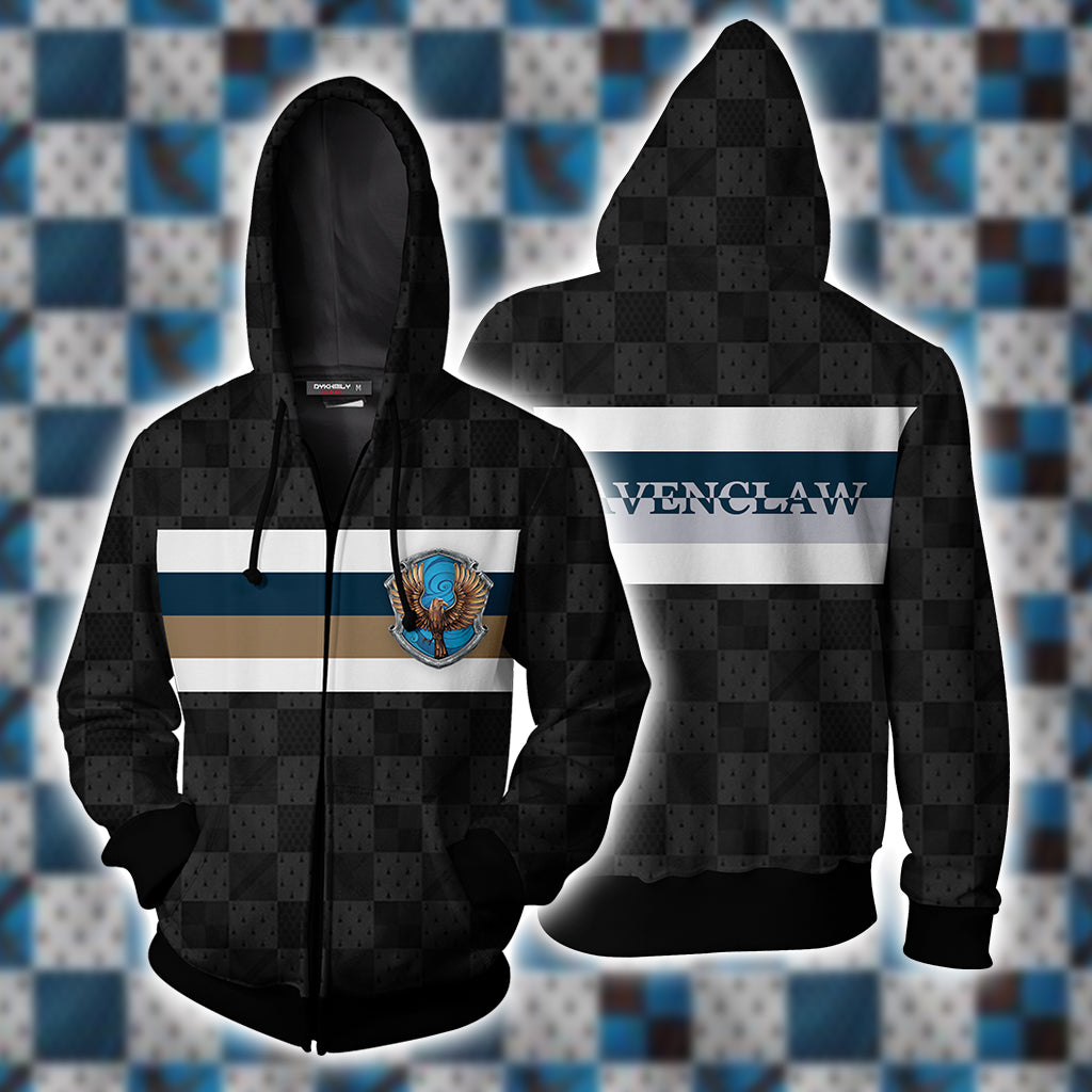 Ravenclaw House Harry Potter Simple Style Zip Up Hoodie