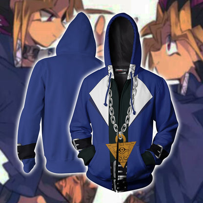 Yu-Gi-Oh! Muto Yugi Cosplay New Look Zip Up Hoodie Jacket Version 2