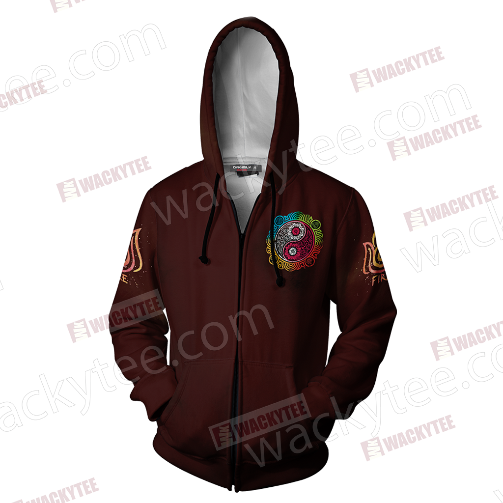 Avatar: The Last Airbender Firebending Zip Up Hoodie Jacket