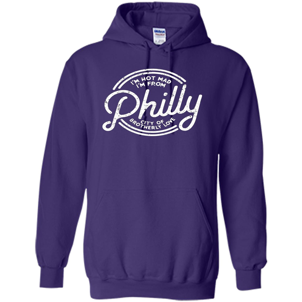 Funny T-shirt I'm Not Mad I'm From Philly Purple