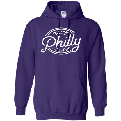 Funny T-shirt I'm Not Mad I'm From Philly Purple
