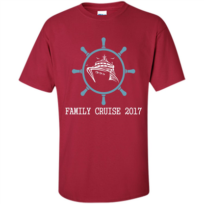 Family T-shirt Family Cruise 2017 Cardinal