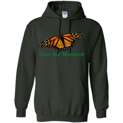 Save the Monarch Butterfly T-shirt Forest Green