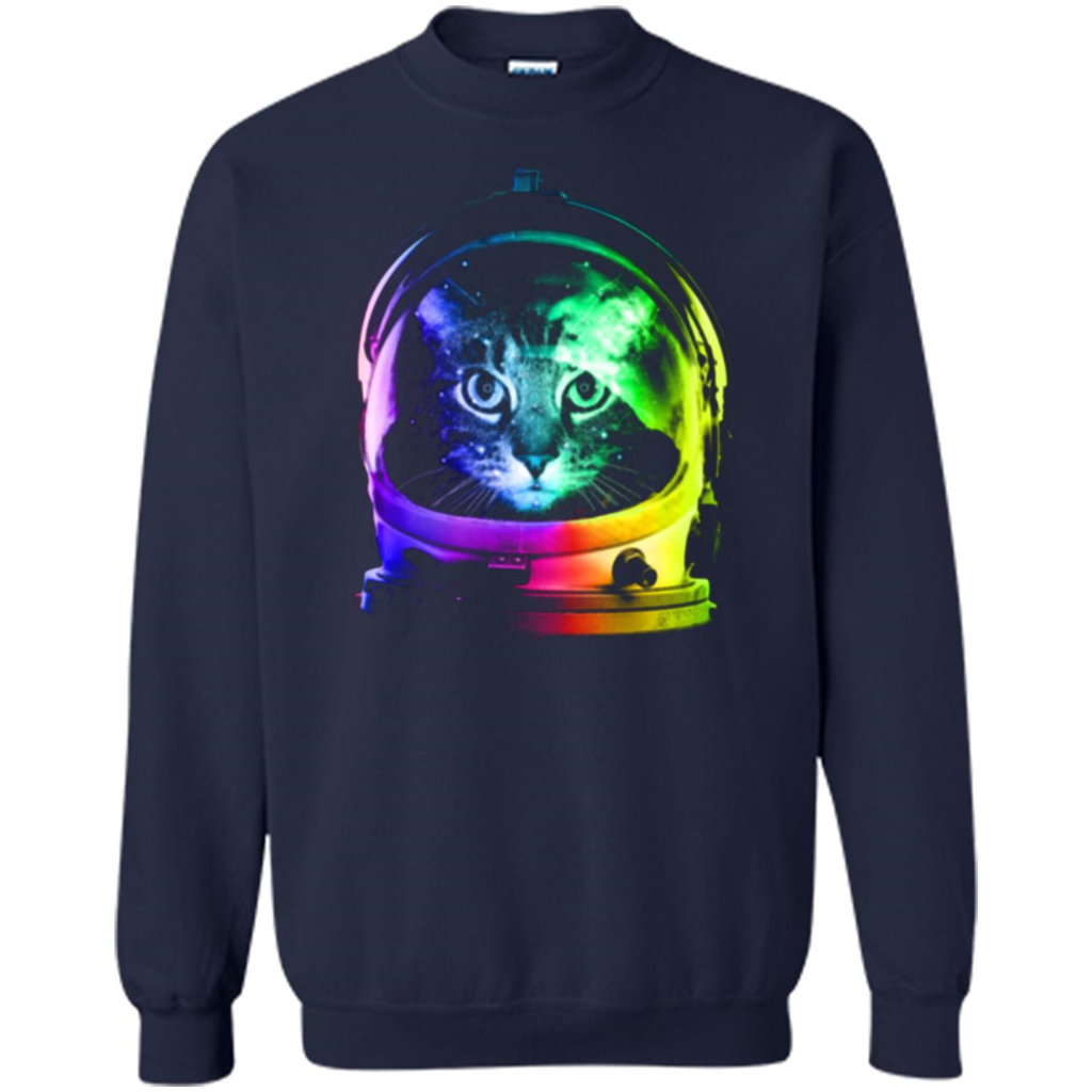 Astronaut Cat T-shirt Navy