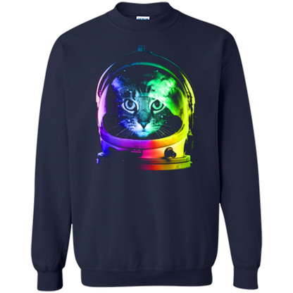Astronaut Cat T-shirt Navy