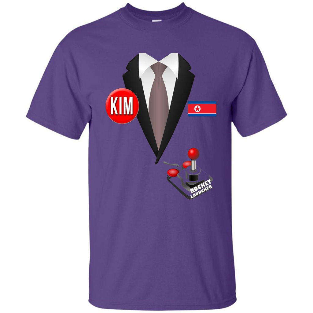 North Korea Halloween T-Shirt Rocket Launcher Purple