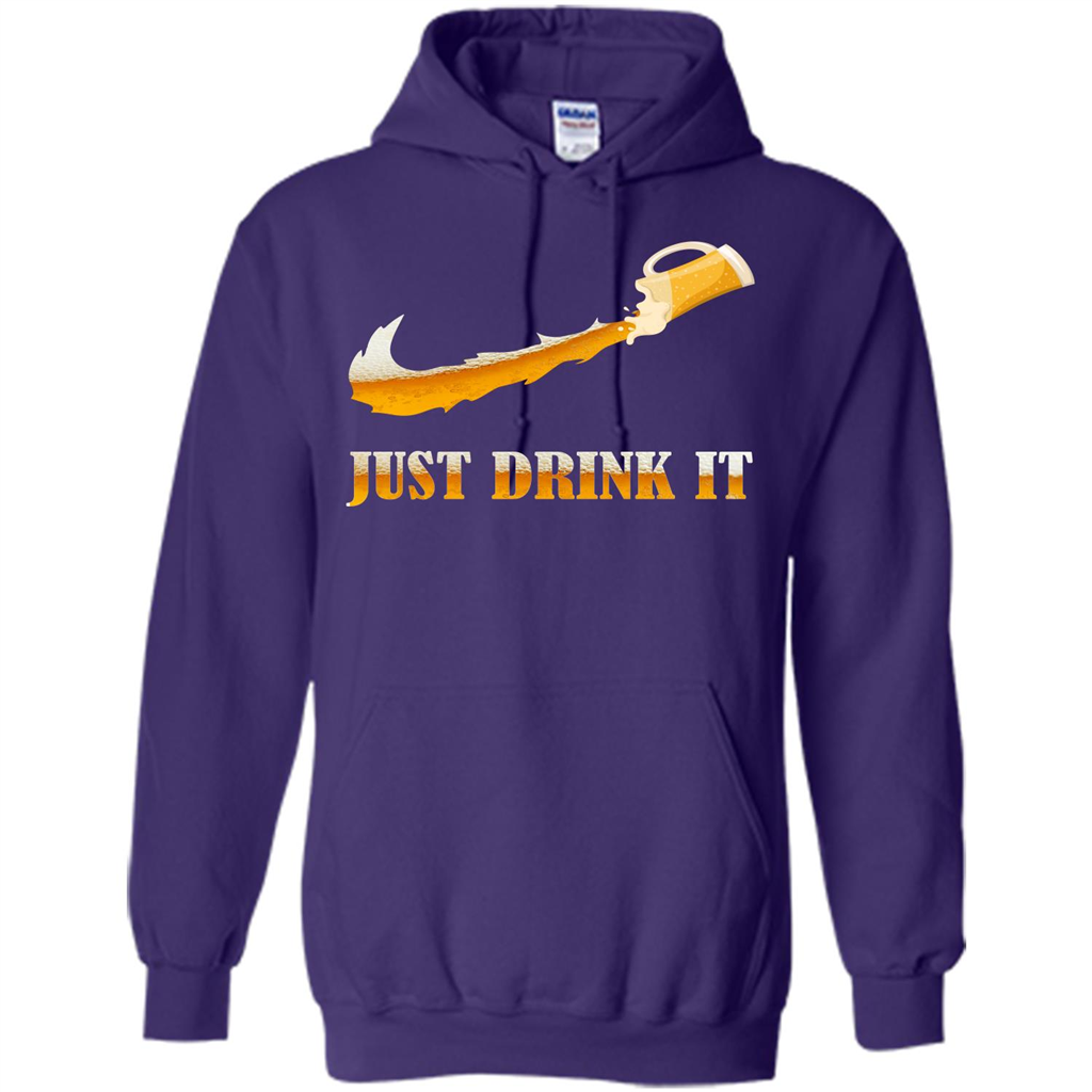 Drink Beer T-shirt Just Drink It Purple