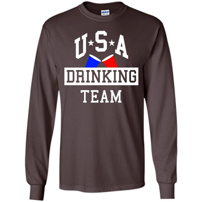 Independence Day T-shirt USA Drinking Team Dark Chocolate