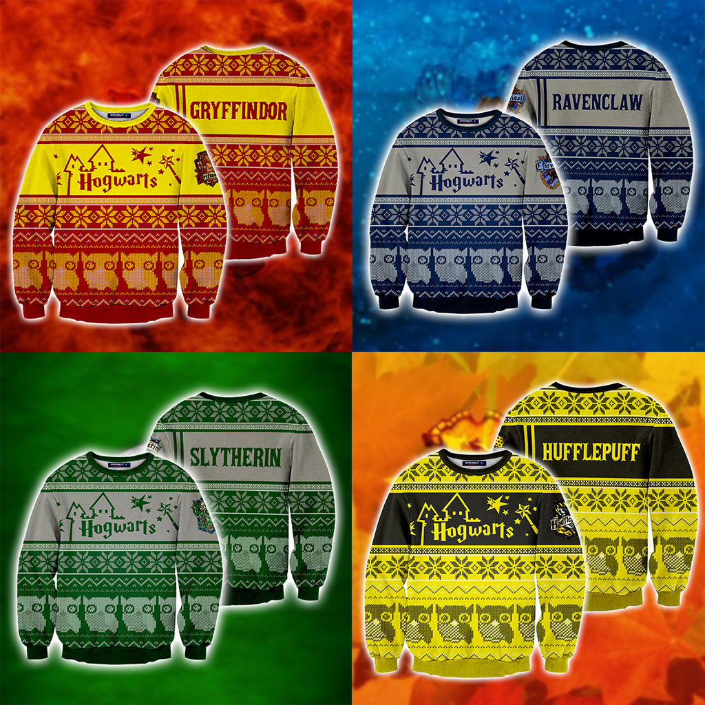 Gryffindor Harry Potter Ugly Christmas 3D Sweater
