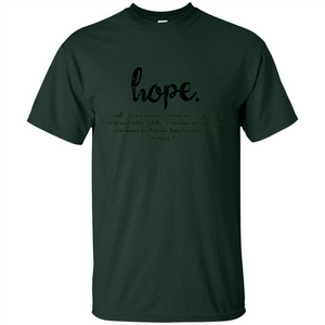 Hope Inspiration Tshirt With Bible Quote