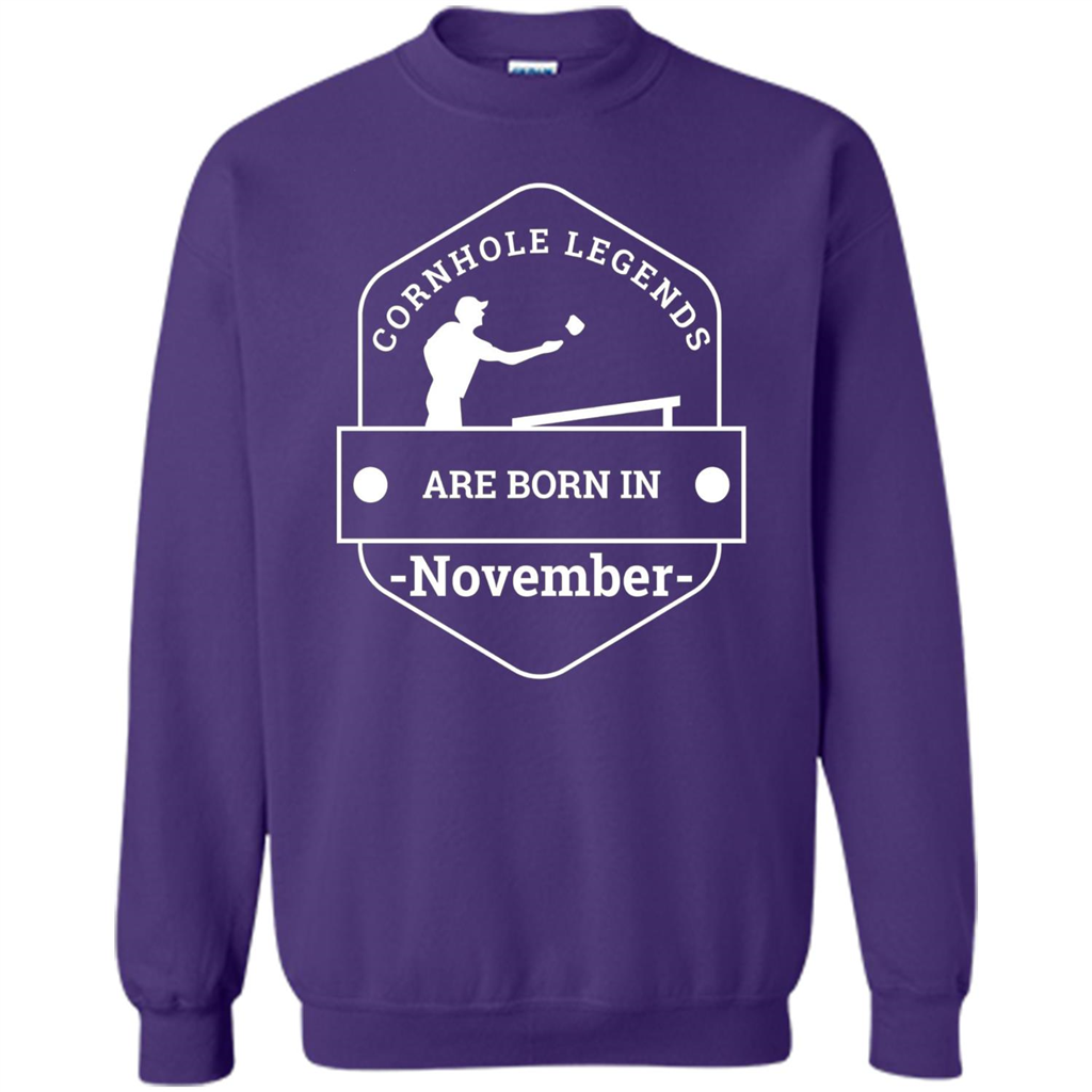 Cornhole Legends Are Born In November T-shirt Orange