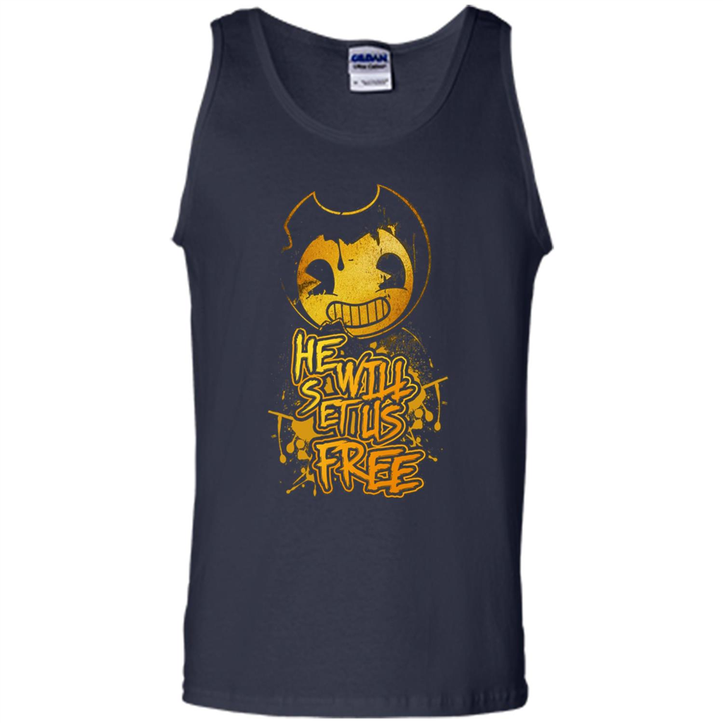 He Will Set Us Free T-shirt Navy