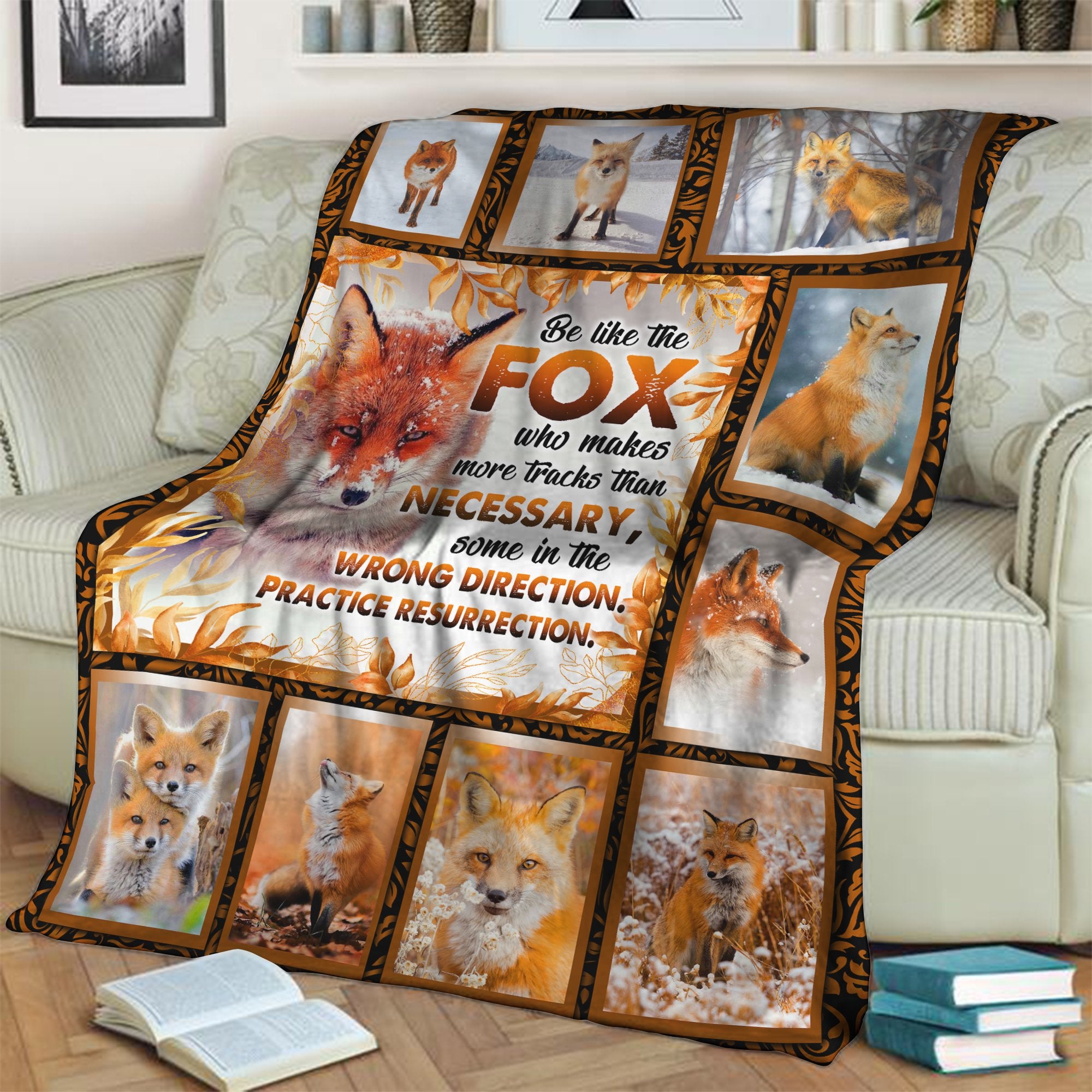 Be Like The Fox 3D Throw Blanket
