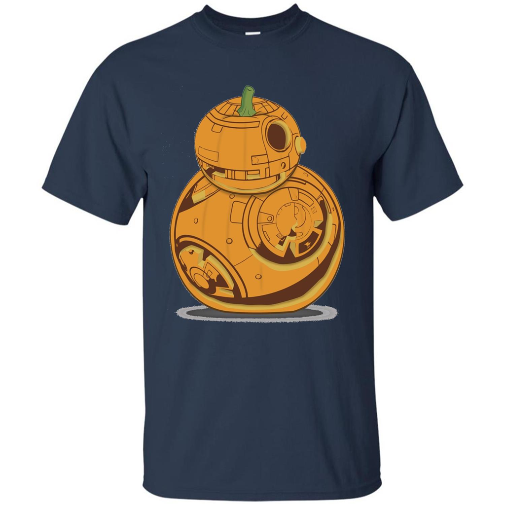 BB-8 Pumpkin Carving Halloween T-Shirt Navy