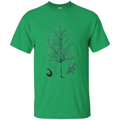 Oak Tree T-Shirt. Tree Acorn Oak Tree Woodsman T-shirt Irish Green