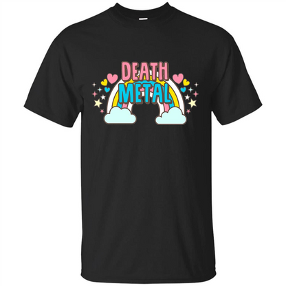 Death Metal Rainbow Cute T-Shirt Black