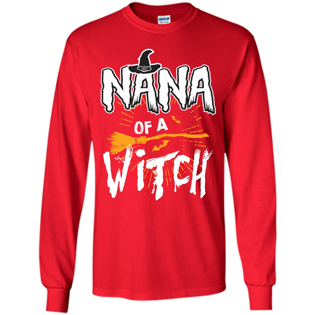 Halloween T-shirt Nana Of A Witch Red