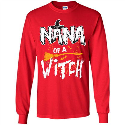 Halloween T-shirt Nana Of A Witch Red