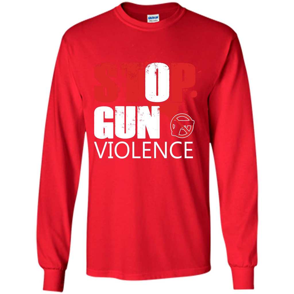 Gun T-shirt Stop Gun Violence T-shirt Red