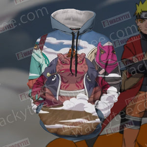 Naruto Naruto And Gamabunta 3D Hoodie