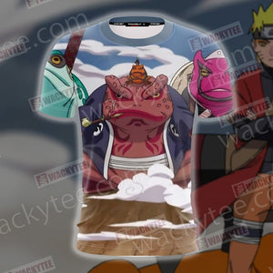 Naruto Naruto And Gamabunta 3D T-shirt