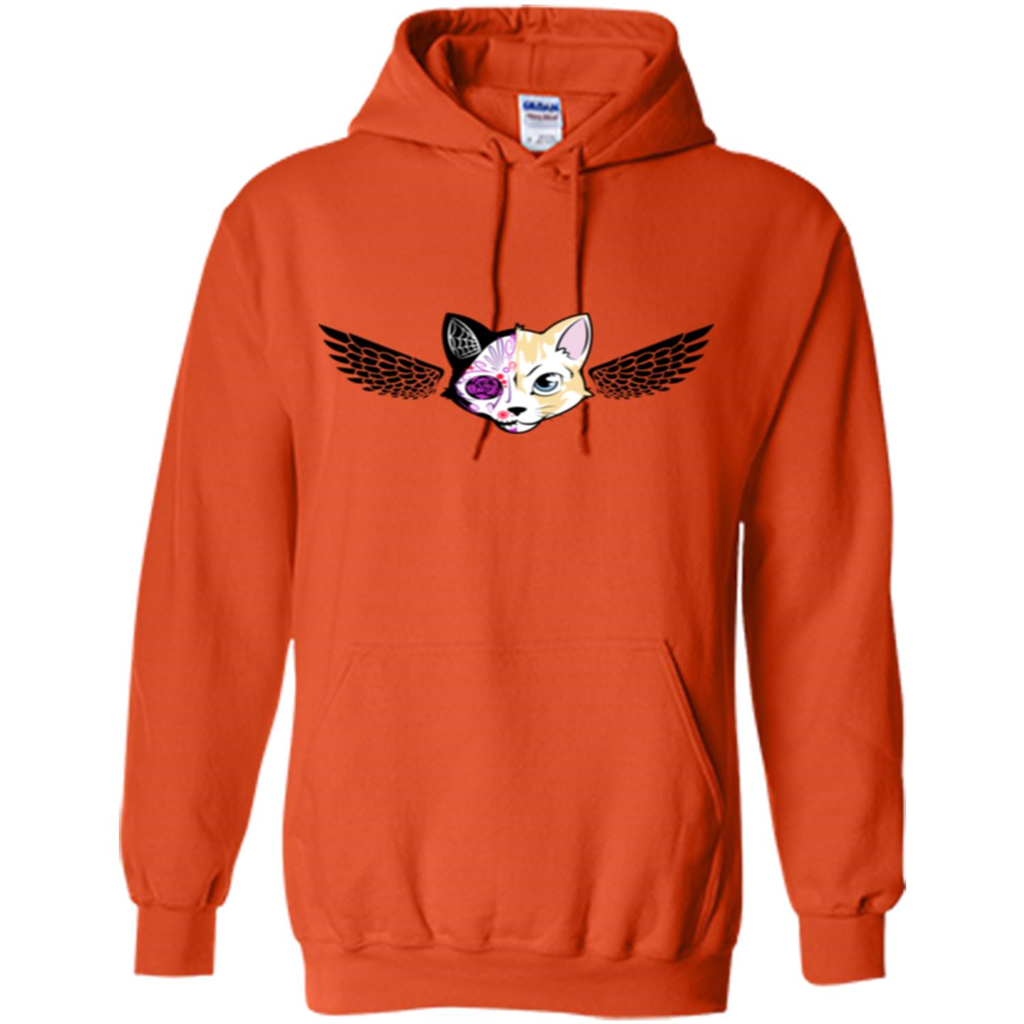 Wolf and Bird T-shirt Orange